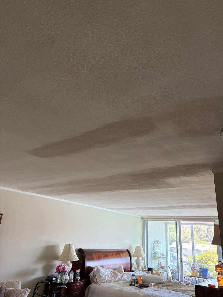 Ceiling surface and patching conditions